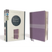 Niv, Giant Print Compact Bible, Leathersoft, Purple, Red Letter Edition, Comfort Print
