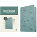 NLT Large Print Thinline Reference Bible, Filament Enabled Edition (Red Letter, Leatherlike, Floral/Teal)