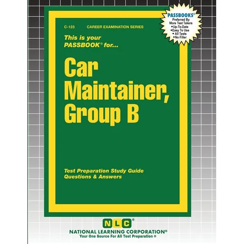 Car Maintainer, Group B