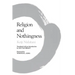 Religion and Nothingness: Volume 1