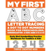 My First ABC Letter Tracing & Dot to Dot Numbers Book For Preschoolers, Kindergarten & Kids Ages 3-5 & 5-8: Early Bird Handwriting Practice Workbook F