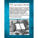 Federal equity practice: a treatise on the pleadings used and practice followed in courts of the United States in the exercise of their equity