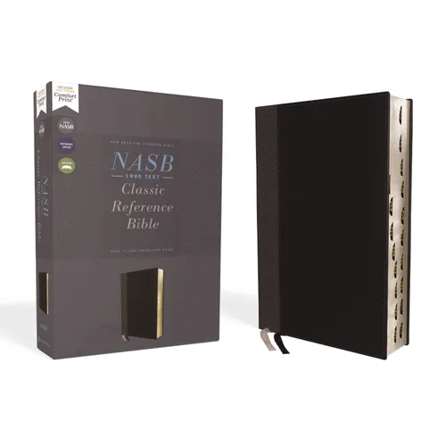 Nasb, Classic Reference Bible, Leathersoft, Black, Red Letter, 1995 Text, Thumb Indexed, Comfort Print