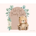 Bear Baby Shower hardback Guest Book (landscape)