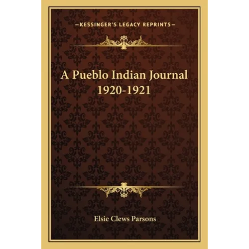 A Pueblo Indian Journal 1920-1921