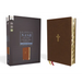 Nasb, Thinline Bible, Large Print, Leathersoft, Brown, Red Letter Edition, 1995 Text, Thumb Indexed, Comfort Print