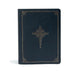CSB Ancient Faith Study Bible, Navy Leathertouch: Black Letter, Church Fathers, Study Notes and Commentary, Ribbon Marker, Sewn Binding, Easy-To-Read