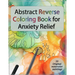 Abstract Reverse Coloring Book for Anxiety Relief: : Drawing on Watercolor Paintings