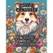 Collie Canvases: Captivating Coloring of Collie Companions Amidst Flowers