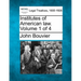 Institutes of American law. Volume 1 of 4