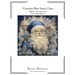 Victorian Blue Santa Claus Cross Stitch Pattern: Regular and Large Print Chart