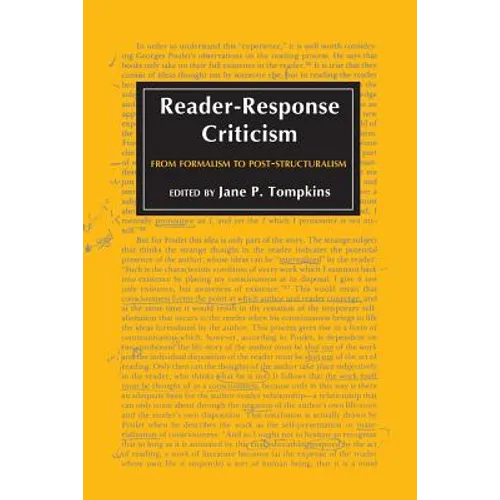 Reader-Response Criticism: From Formalism to Post-Structuralism