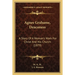 Agnes Grahame, Deaconess: A Story Of A Woman's Work For Christ And His Church (1879)
