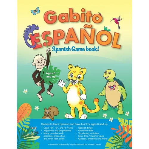 Gabito Español Bilingual Spanish Game Book: Reusable Games and Activities for Ages 6 and Up