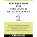 Test Prep Book for TABE 13 and 14 Math Test Level E