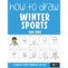 How to Draw Winter Sports for Kids - Vol 1
