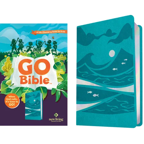 NLT Go Bible for Kids (Leatherlike, Teal Ocean): A Life-Changing Bible for Kids