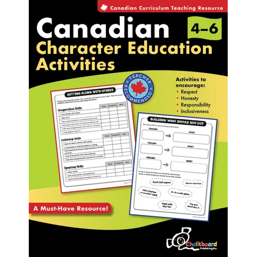 Canadian Character Education Activities Grades 4-6