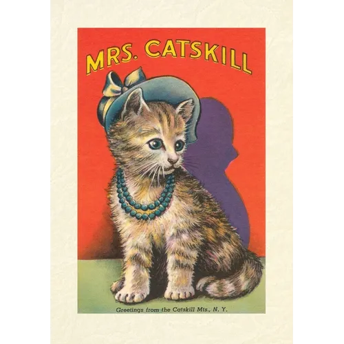 Vintage Lined Notebook Mrs. Catskill, Greetings from Catskill Mts., NY