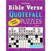 Bible Verse Quotefall Puzzles Vol.1: 60 New large print Bible verse drop quote or Fallen Phrase puzzles