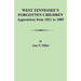 West Tennessee's Forgotten Children: Apprentices from 1821-1889