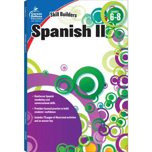 Spanish II, Grades 6 - 8 (Skill Builders), Grades 6 - 8