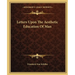 Letters Upon The Aesthetic Education Of Man