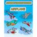 Activity Book for Kids Airplane: : Fun Activity for kids in Airplane and Things that fly theme, Mazes, Coloring, Draw using the grid, shadow matching