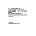 Marriage and Death Notices from "Raleigh Register and North Carolina State Gazette," 1799-1825