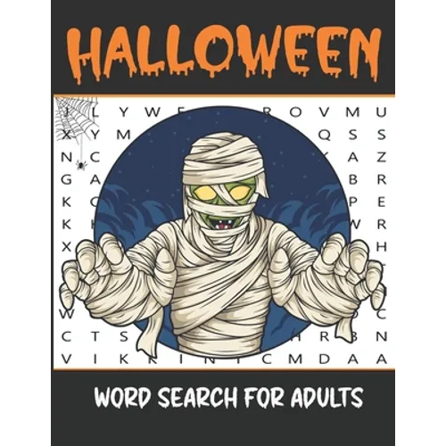 Halloween Word Search For Adults: 40 Large Print Word Search Puzzles Fun For Adults and Teens