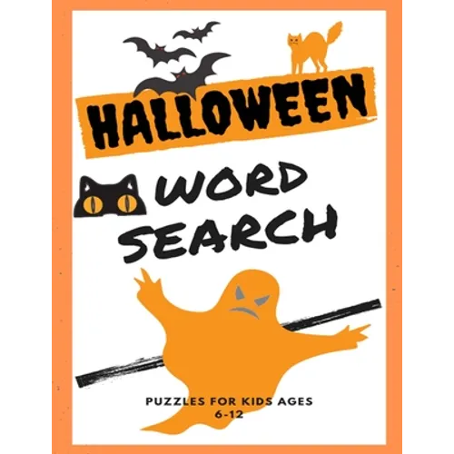 Halloween Word Search: A Fun Word Finder Large Print Puzzle Book for Kids Ages 6-12