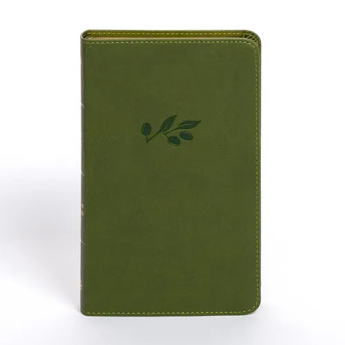 NASB Personal Size Bible, Olive Leathertouch
