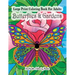Large Print Coloring Book For Adults Butterflies & Gardens: Large Print, Easy and Relaxing Adult Coloring Book with Simple Designs, Butterflies, Flowe