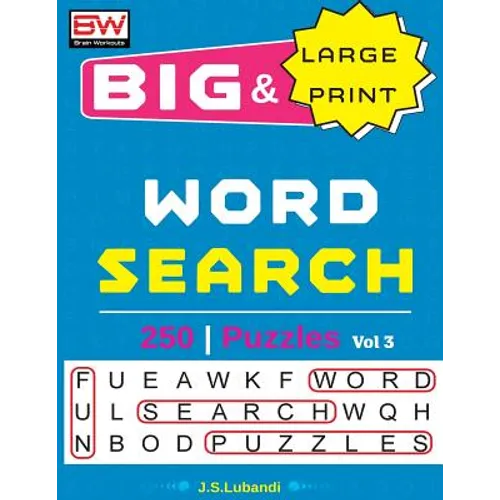 BIG & Large Print WORD SEARCH Puzzles