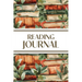 Reading Journal (Watercolour Stacked Books with Leaves): 6"x9" Book Lover's Diary; Book/Series Reviews, Reading Tracker, Favorite Book List, Favorite
