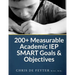 200+ Measurable Academic IEP SMART Goals & Objectives