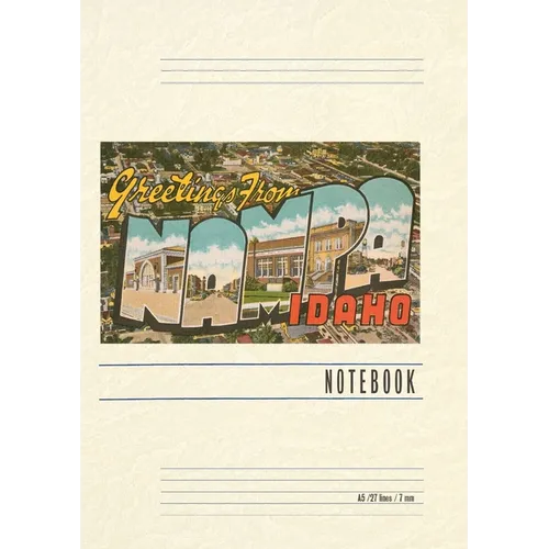 Vintage Lined Notebook Greetings from Nampa