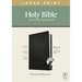 NLT Large Print Thinline Reference Bible, Filament Enabled Edition (Red Letter, Leatherlike, Black, Indexed)