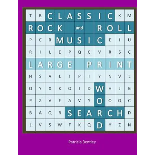 Classic Rock and Roll Music Large Print Word Search