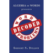 Algebra in Words presents WORD PROBLEMS DECODED