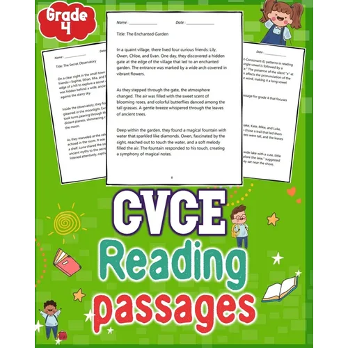 Cvce reading passages grade 4: Explore engaging 4th-grade CVCE reading passages in this extensive collection. Dive into 124 pages of educational fun a