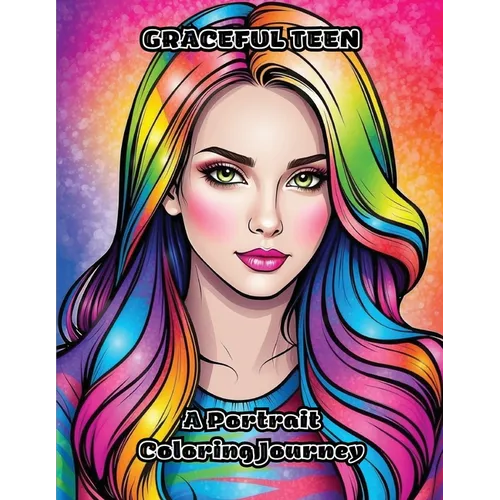 Graceful Teen: A Portrait Coloring Journey