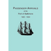 Passenger Arrivals at the Port of Baltimore, 1820-1834, from Customs Passenger Lists