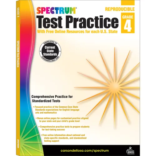 Spectrum Test Practice, Grade 4: Volume 64