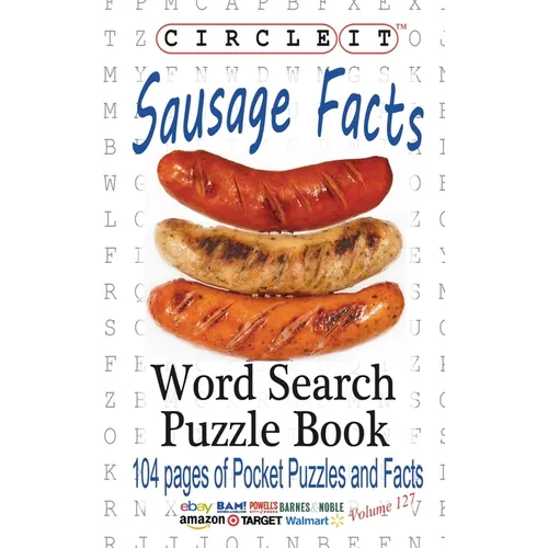 Circle It, Sausage Facts, Word Search, Puzzle Book