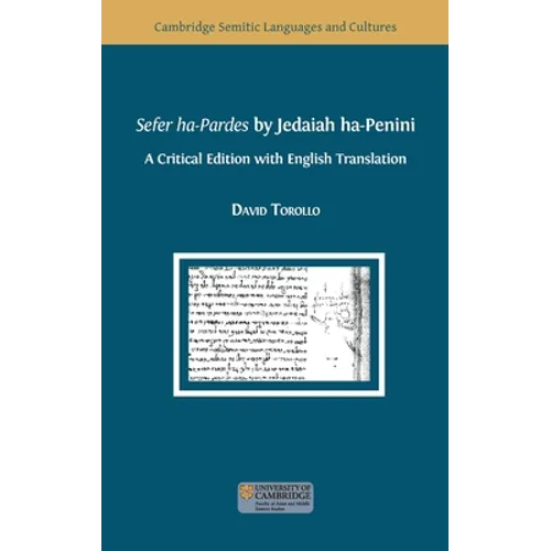 Sefer ha-Pardes by Jedaiah ha-Penini
