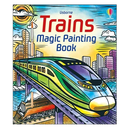 Trains Magic Painting Book