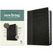 NLT Personal Size Giant Print Bible, Filament Enabled Edition (Red Letter, Leatherlike, Black/Onyx, Indexed)