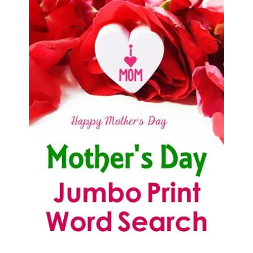 Mother's Day Jumbo Print Word Search