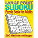 Large print Sudoku Puzzle book for adults: 200 Medium 9x9 Sudoku puzzles with solutions for adults